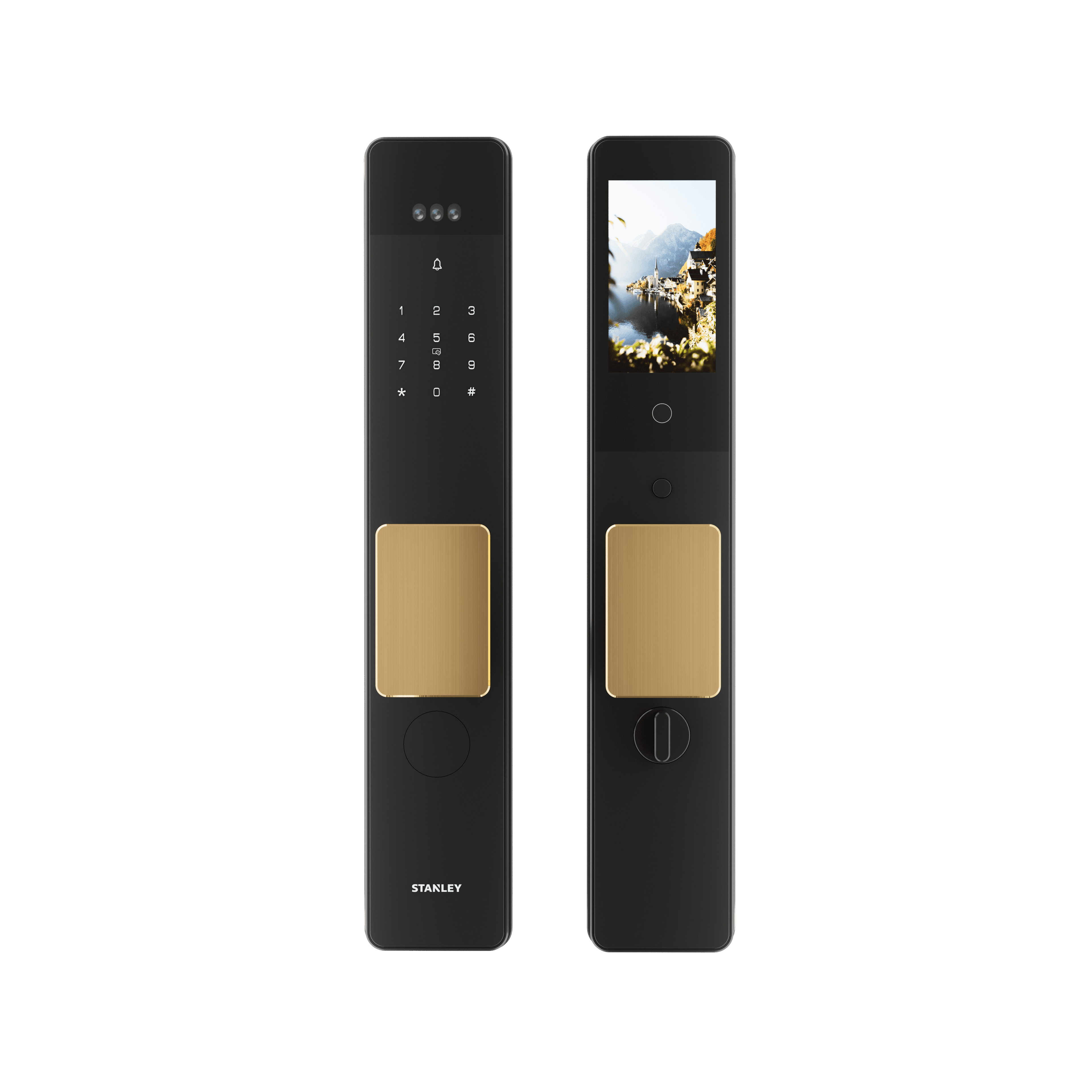 STANLEY K60 smart lock in black and gold